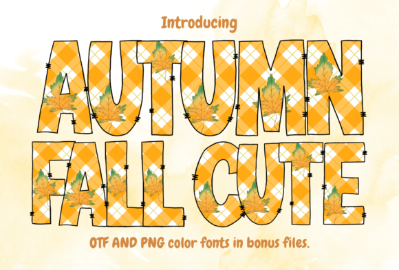 Autumn Fall Cute: A Decorative Font for Seasonal Charm