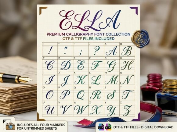 Ella: The Art of Hand-Inked Lettering for Modern Design