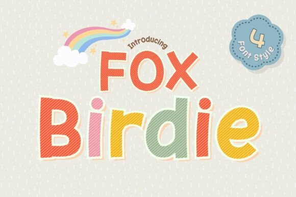 Fox Birdie: A Playful Display Font for Creative Joy