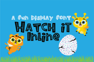 Hatch It Inline: A Creative Font for Bold, Colorful Designs