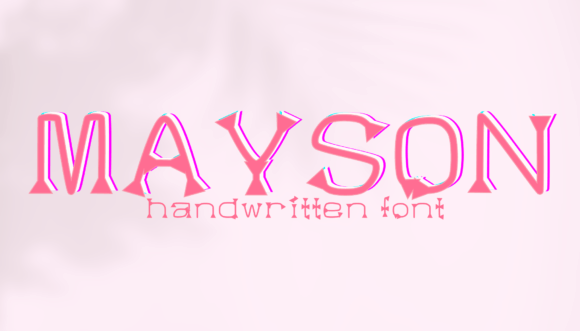 Mayson: The Handwritten Font That Feels Like a Real Signature