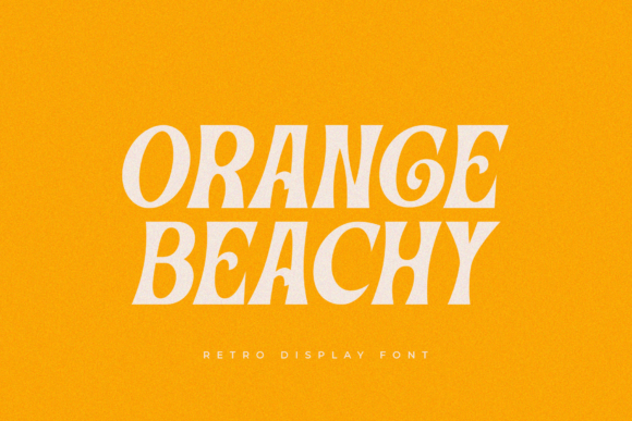 Orange Beachy: Capturing Sunset Charm in Every Letterform