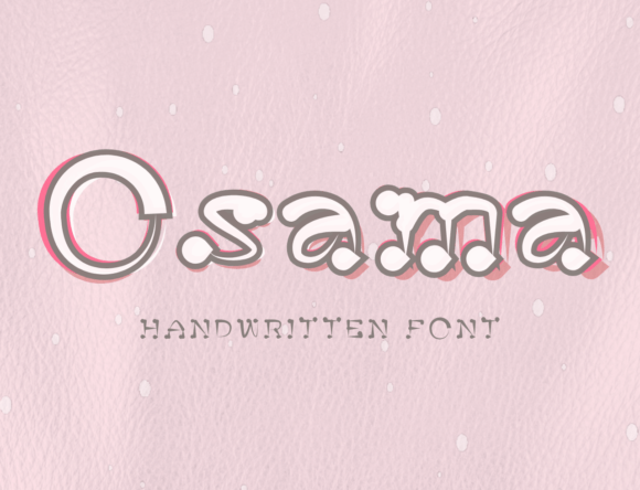 Osama: The Quirky Handwritten Font for Creative Brands