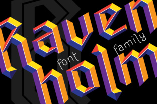 Ravenholm Family: A Modern Gothic Font with Edge