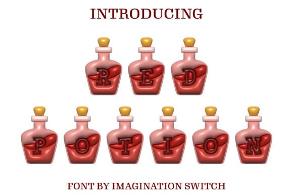 Red Potion Inflated: The 3D Font That Pops Off the Page