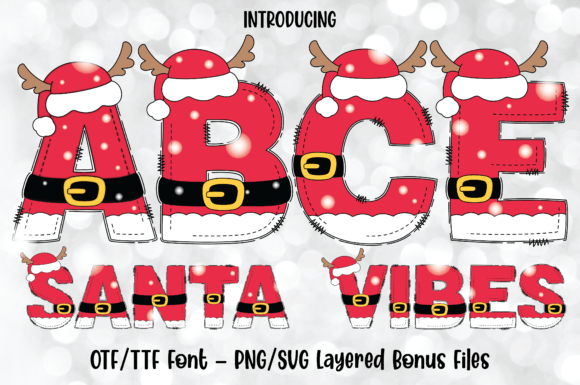 Santa Vibes: Your Festive Display Font for Holiday Magic