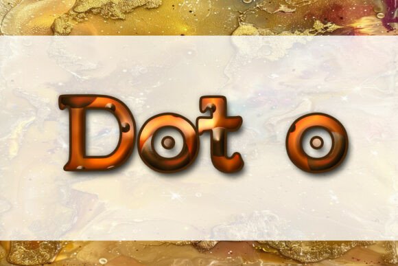 Step Into Bold Design with the Dot O Typeface