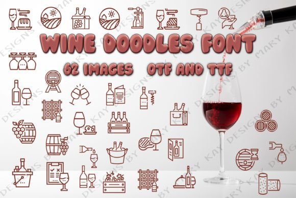 Wine Doodles: A Creative Font for Effortless Style
